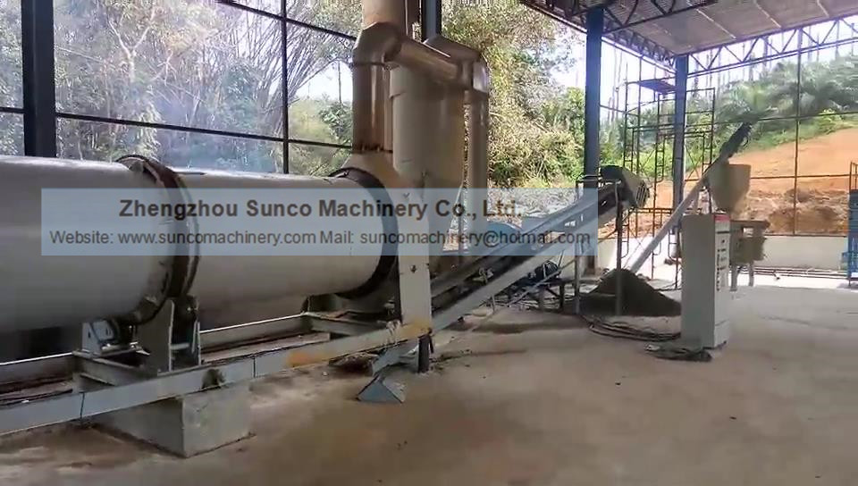 Malaysia Chicken Manure Dryer, Poultry Manure Drying Machine, rotary dryer for chicken litter
