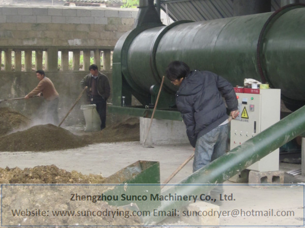 Poultry manure drying machine, poultry manure dryer, chicken manure dryer, rotary poultry manure dryer