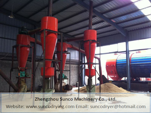 wood chip drying machine, wood chip dryer, rotary wood chip dryer