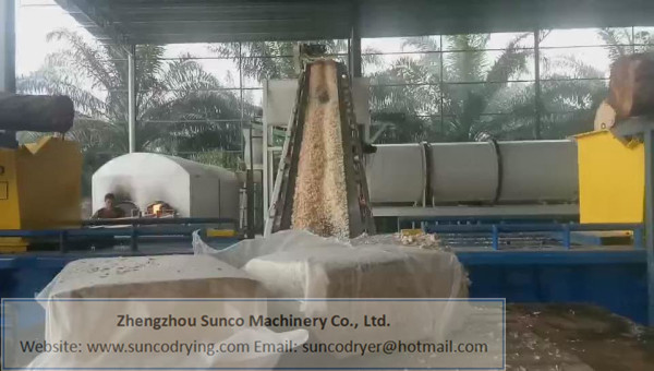 Rotary Wood Chips Dryer Machine，wood chip dryer, wood chip drying machine