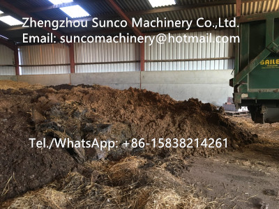 Loose bulk density of fresh and dry poultry manure 