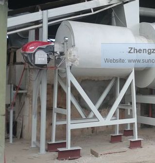 diesel burner or gas burner with hot air furnace for poultry manure dryers