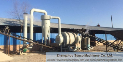 sand dryer, sand drying line, work site of silica sand dryer,