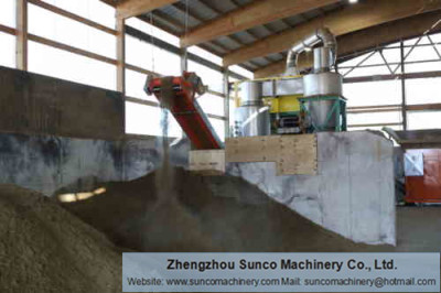 work site of sand drying machine